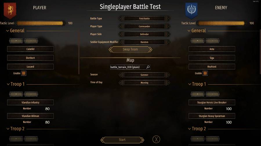 Enhanced Battle Test Mod for Mount and Blade 2 Bannerlord