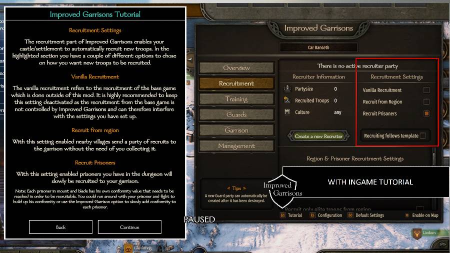 Improved Garrisons Mod