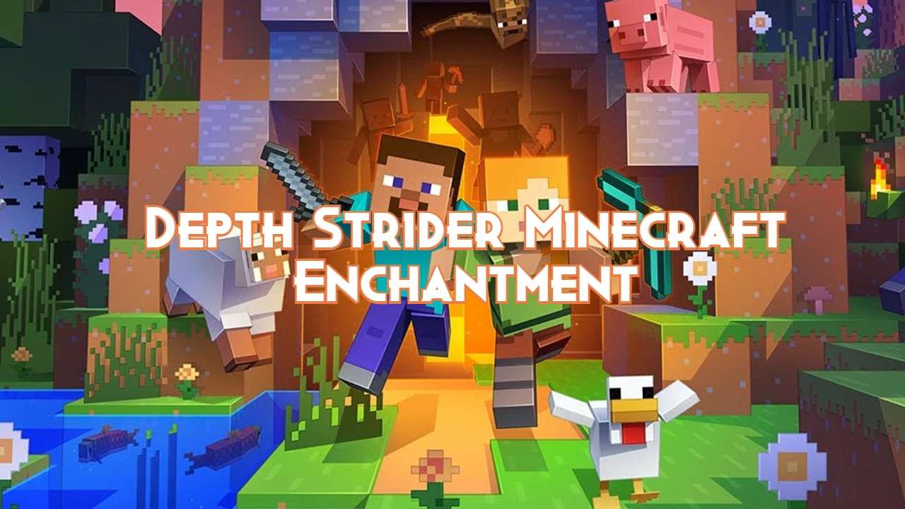 Depth Strider Minecraft Enchantment Pillar Of Gaming