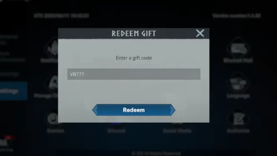 Enter Viking Rise code